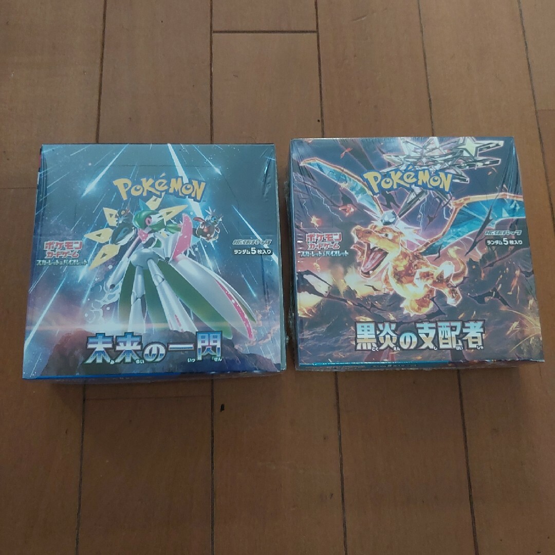 ポケモンカード　黒炎の支配者　レイジングサーフ　未来の一閃　シュリンクなしbox