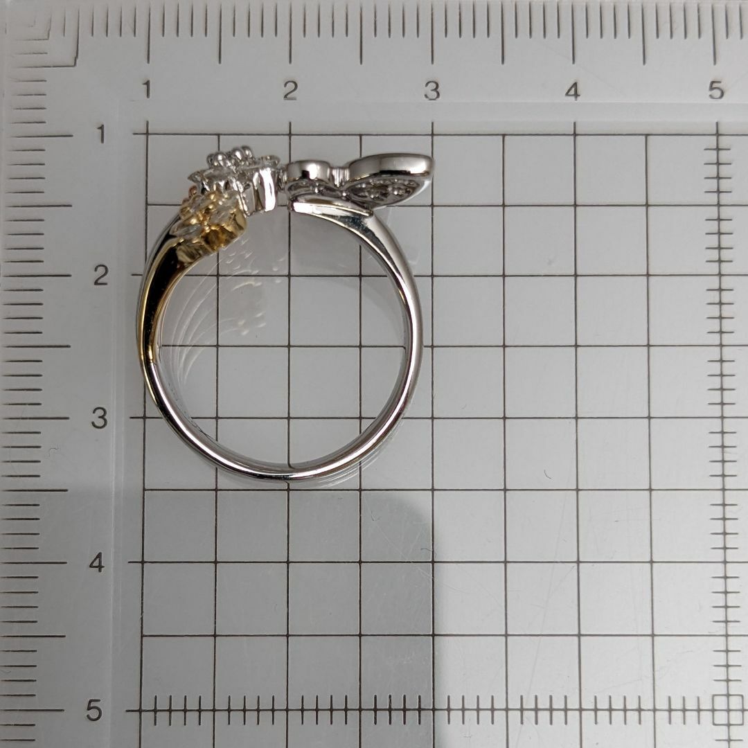 【CJ】輝いてる私を捕まえて☆K18ダイヤリング 9号 レディースのアクセサリー(リング(指輪))の商品写真