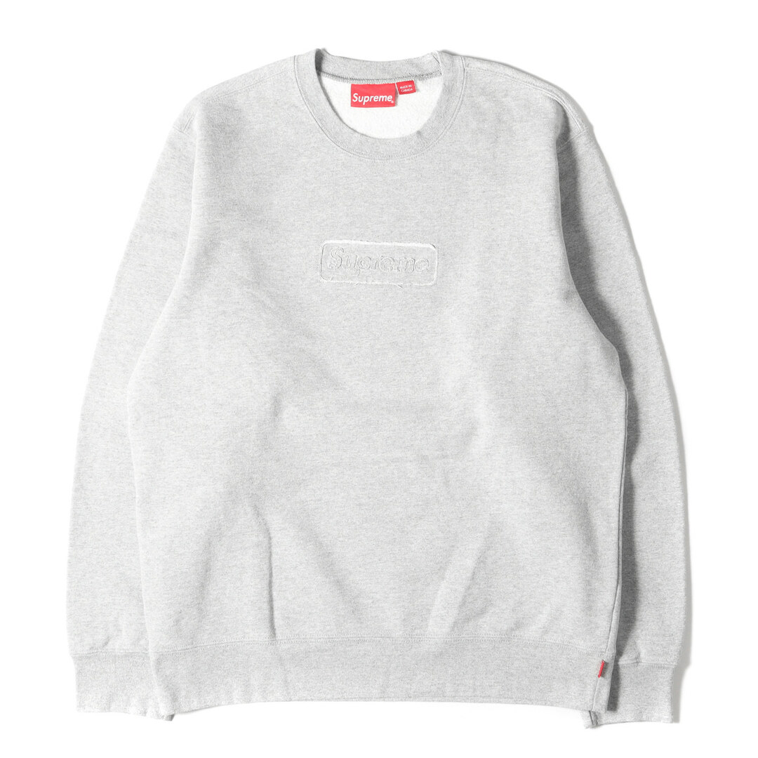 Supreme シュプリーム スウェット サイズ:M 20SS カットアウト ボックスロゴ クルーネック スウェットシャツ Cutout Logo  Crewneck BOX LOGO ヘザーグレー トップス トレーナー【メンズ】【中古】 | フリマアプリ ラクマ