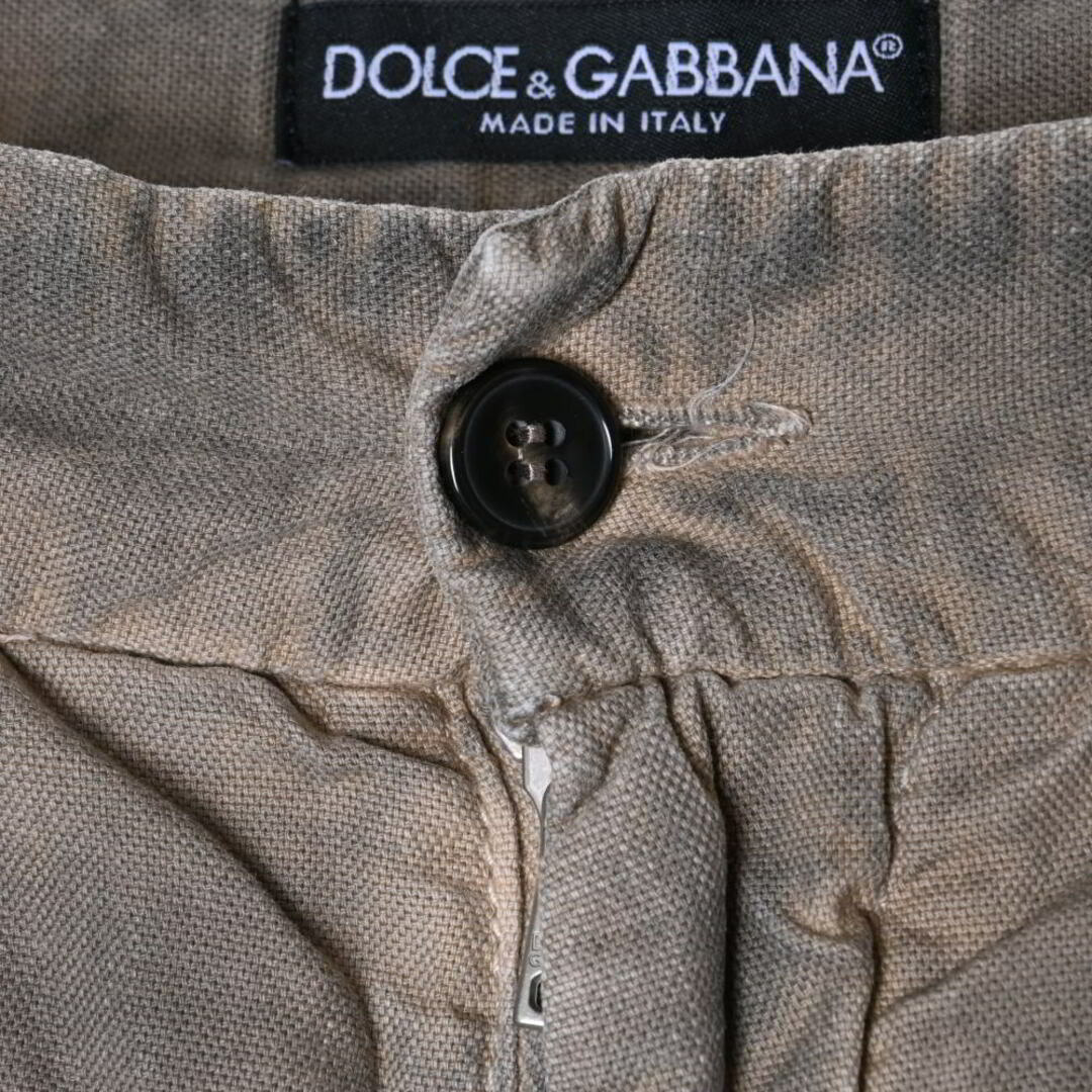 DOLCE&GABBANA(ドルチェアンドガッバーナ)のDOLCE&GABBANA ユーズド加工 コットン パンツ メンズのパンツ(チノパン)の商品写真