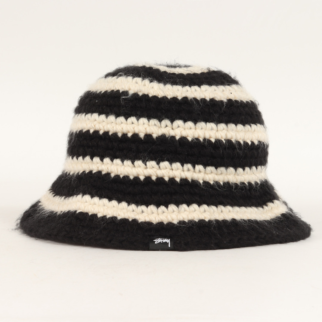 Stussy Knit Bucket Hat black ニットバケットハット