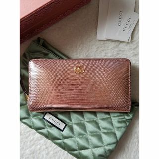 グッチ(Gucci)のGUCCI グッチ GGマーモント リザード ジップ アラウンド 長財布(財布)