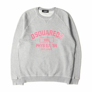 イタリア製 Dsquared2 ロゴプリントスウェット S ヘザーグレー