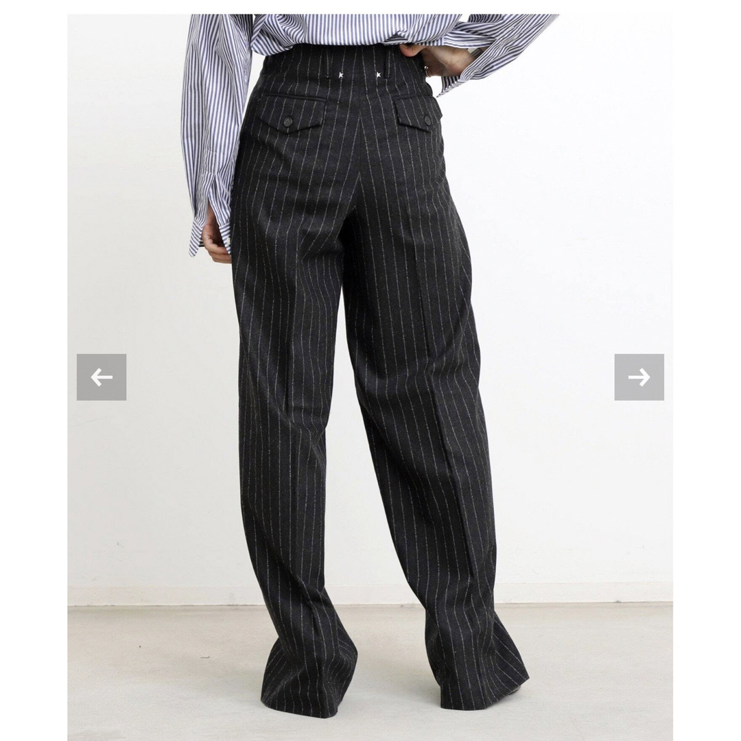 L'Appartement DEUXIEME CLASSE(アパルトモンドゥーズィエムクラス)の【GOLDEN GOOSE】 PINSTRIPE PANTS 36 レディースのパンツ(その他)の商品写真