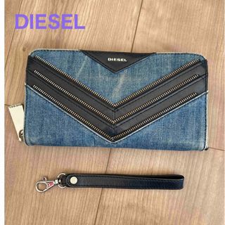 ディーゼル(DIESEL)のDIESEL★ラウンドファスナー長財布 ★デニム(長財布)