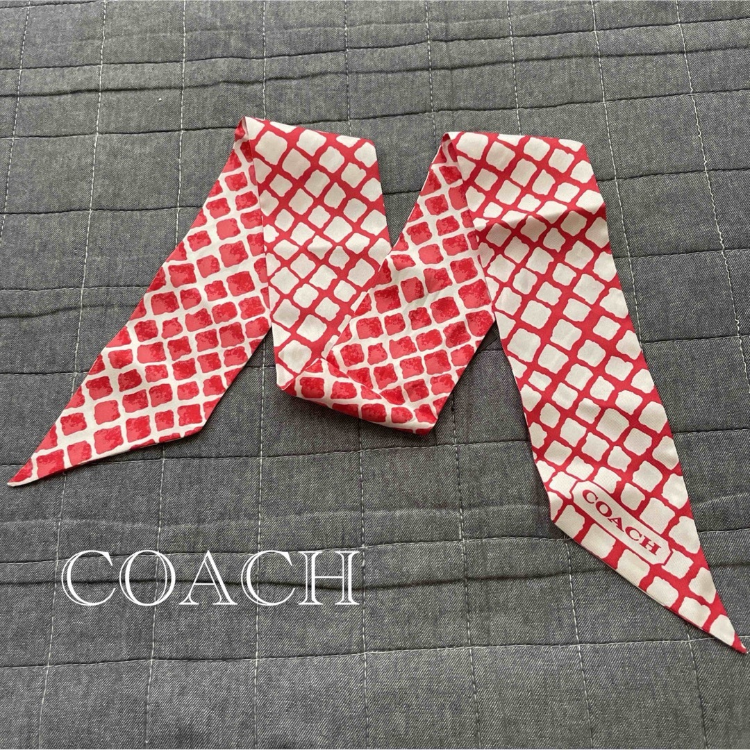 COACH - coach コーチ スカーフ ロゴの通販 by choco♡'s shop｜コーチ