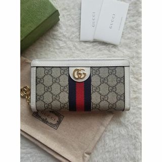 グッチ(Gucci)の国内完売 GUCCI グッチ オフィディア ウェブ ストライプ ジップ 長財布(財布)