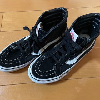 ヴァンズ(VANS)のバンズ　レディース　ハイカットスニーカー　23.5センチ　ブラック(スニーカー)