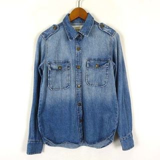 アザー(other)のBRILLIANT JEANS デニムシャツ ウオッシュ加工S インディゴブルー(シャツ/ブラウス(長袖/七分))