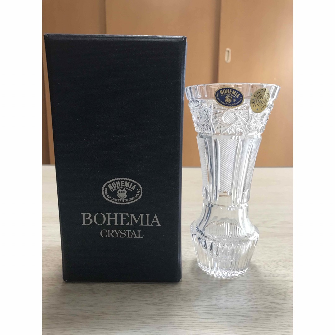 BOHEMIA Cristal(ボヘミア クリスタル)のBOHEMIA CRYSTAL ボヘミアクリスタル 花瓶 小 インテリア/住まい/日用品の日用品/生活雑貨/旅行(日用品/生活雑貨)の商品写真