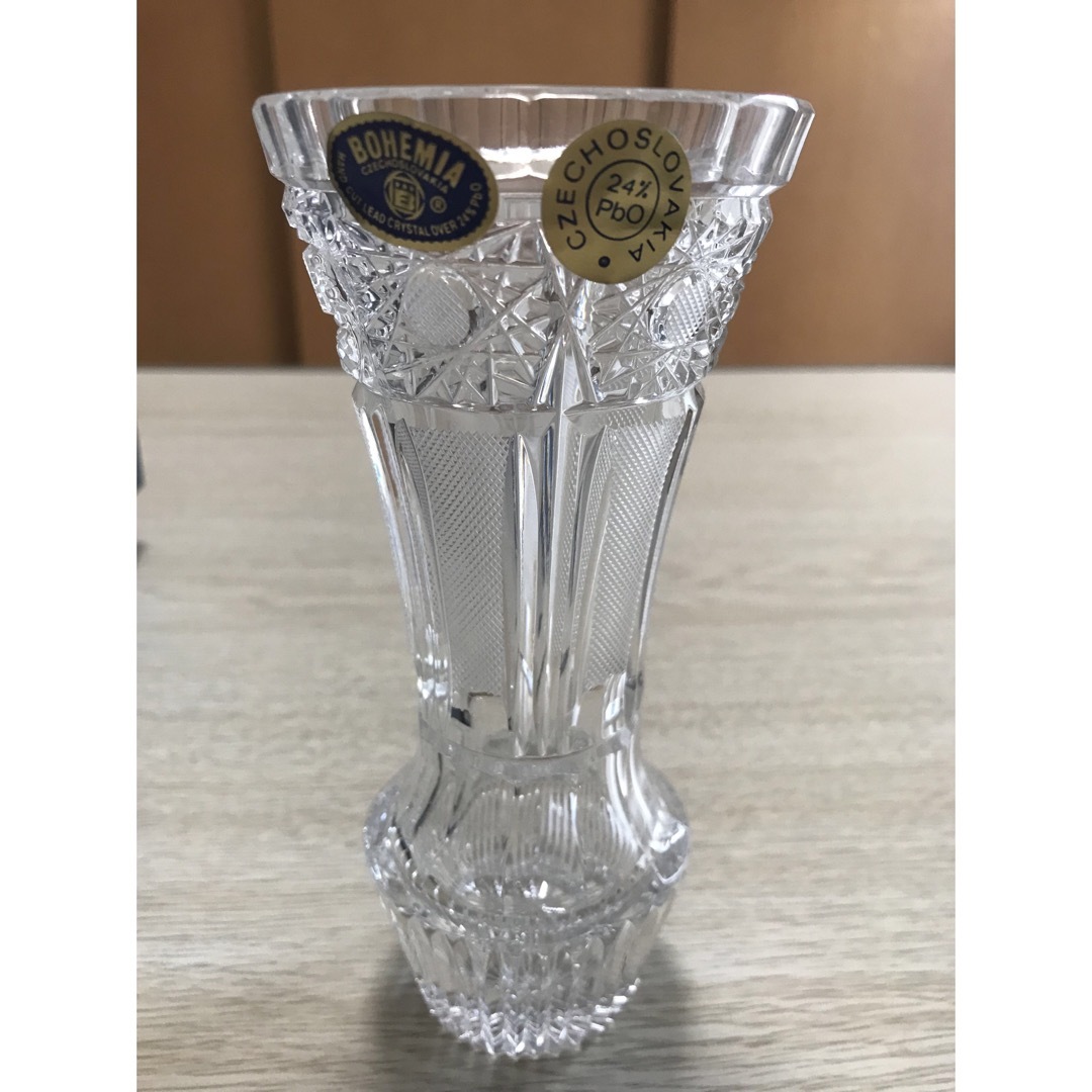 Bohemia crystal ボヘミアクリスタル　花瓶