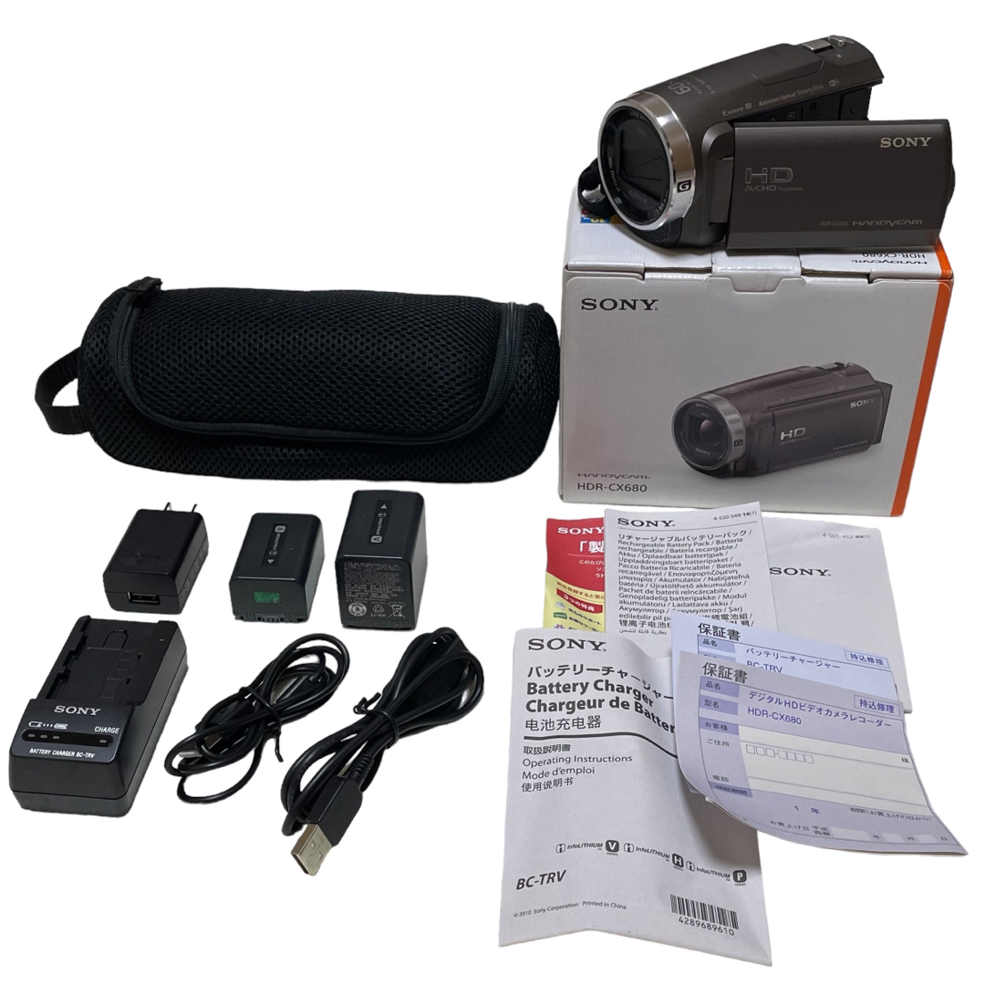 SONY(ソニー)のSONY ソニー HDR-CX680 ハンディカム ハンディカメラ ビデオカメラ スマホ/家電/カメラのカメラ(ビデオカメラ)の商品写真