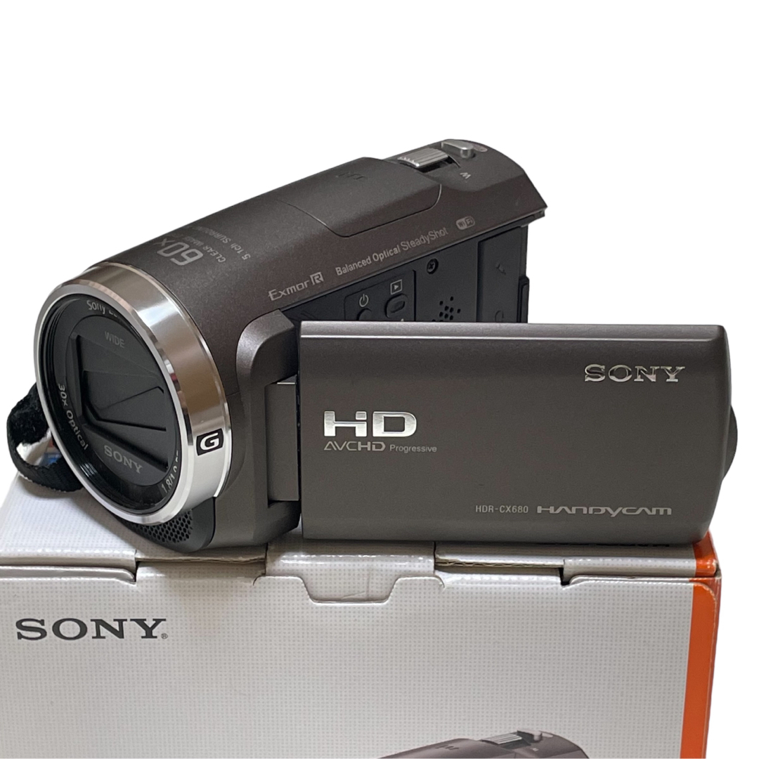 美品】SONY HDR-CX680(TI) ビデオカメラ ハンディカメラ-