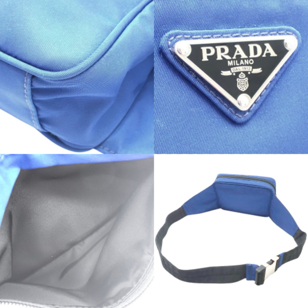 新品 プラダ PRADA ウエストバッグ・ボディバッグ テスート ブルー