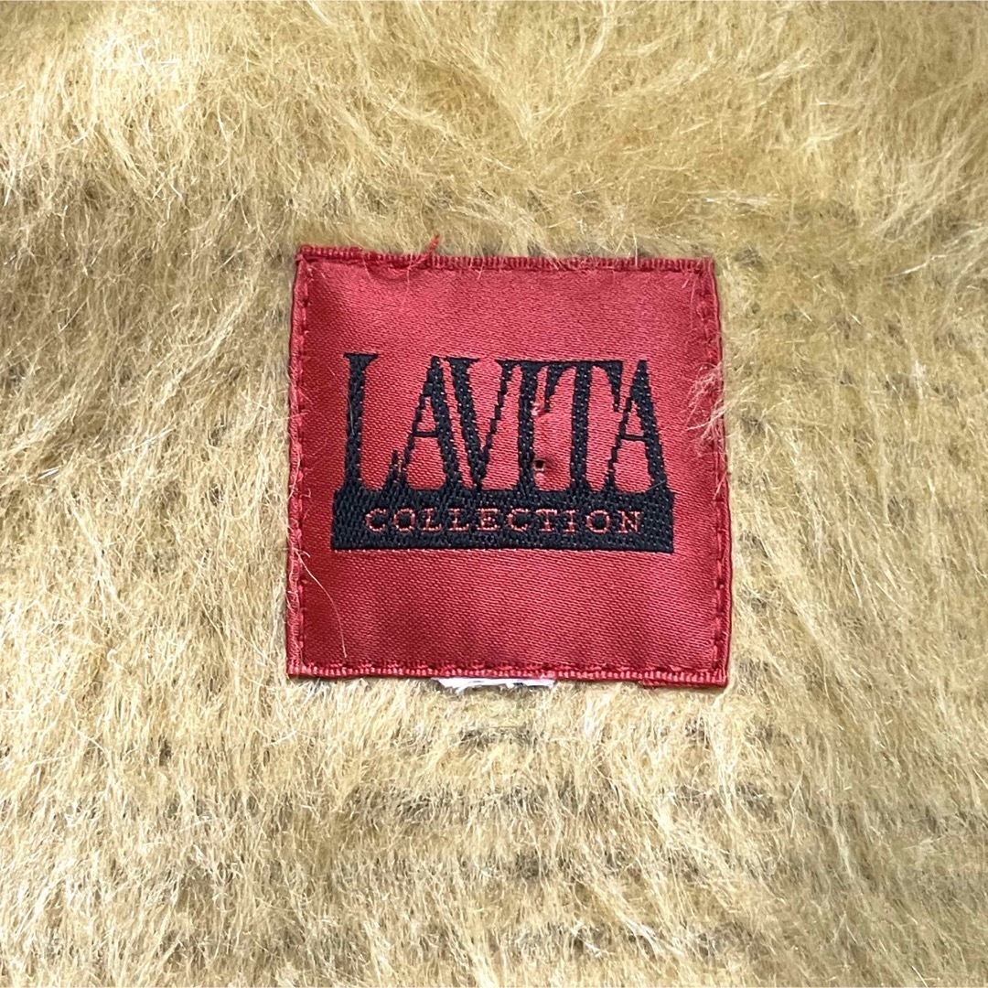 【LAVITA】最高級生地使用 ロングコートファー Aライン 高級素材 Lサイズ