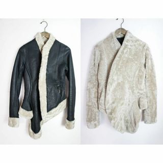 リックオウエンス(Rick Owens)のRick Owensリバーシブル ムートン レザー ジャケット1021N▲(毛皮/ファーコート)