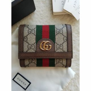 グッチ(Gucci)のGUCCI グッチ オフィディア GG 3つ折り財布 Beige/Ebony(財布)