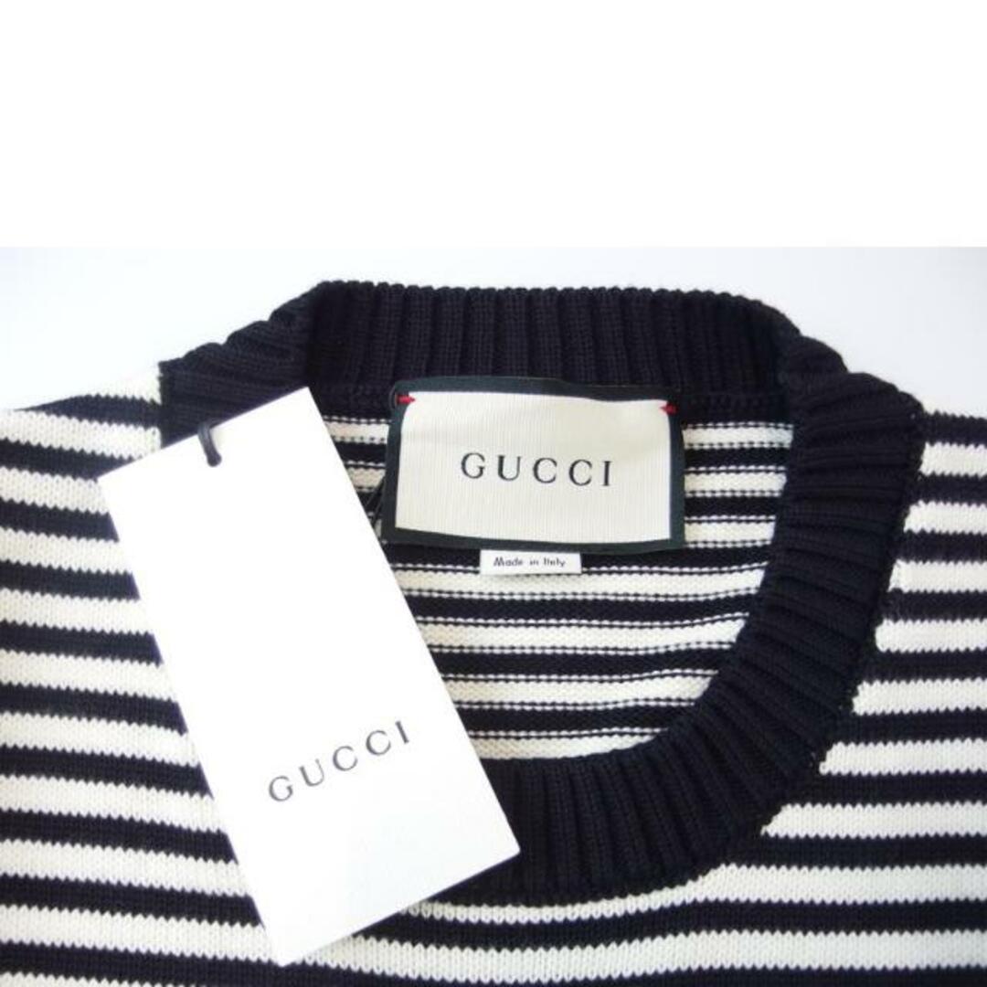 br>GUCCI グッチ/GGストライプジャガードニットセーター/サイズXL