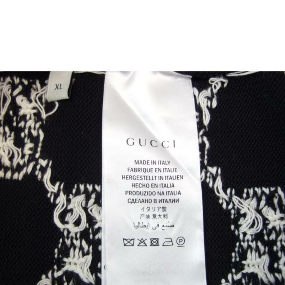 br>GUCCI グッチ/GGストライプジャガードニットセーター/サイズXL