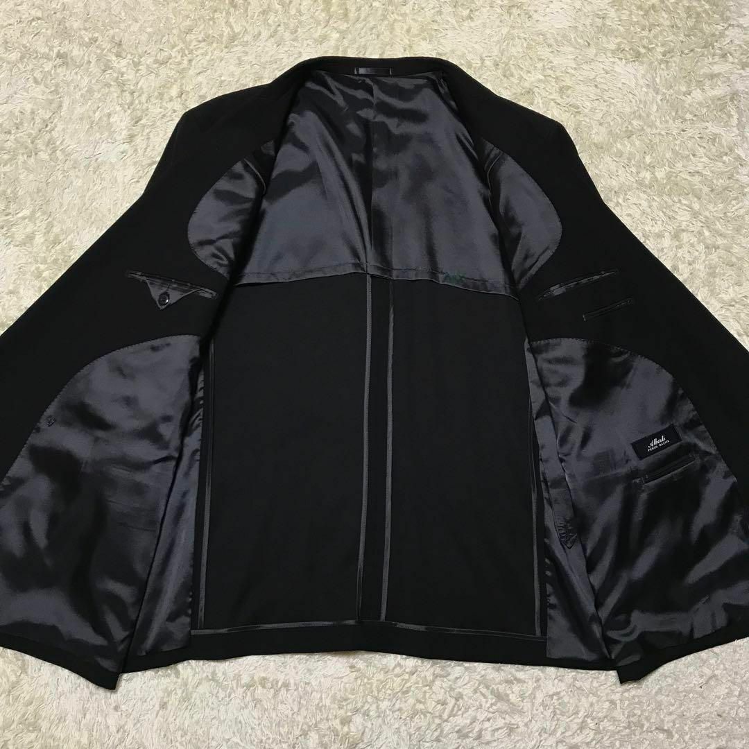 【在庫限り】礼服ダブル　ウエスト調整付き　黒　新品　高級　大きい　E914 メンズのスーツ(セットアップ)の商品写真