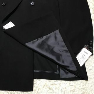 【在庫限り】礼服ダブル　ウエスト調整付き　黒　新品　高級　大きい　E914