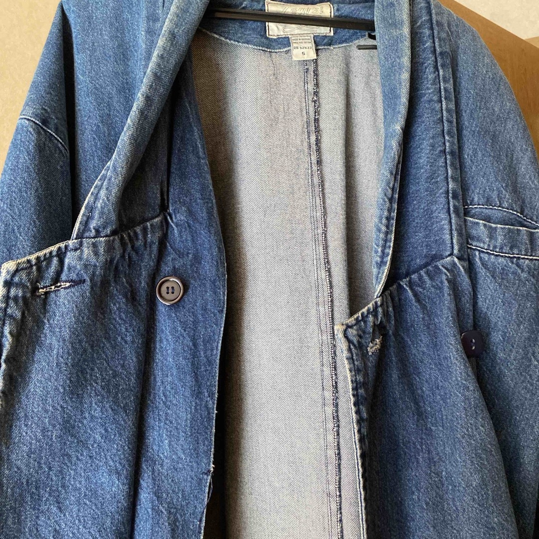 古着　デニム　コート　vintage  レディースのジャケット/アウター(スプリングコート)の商品写真