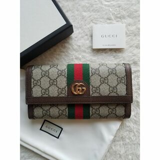 グッチ(Gucci)のGUCCI グッチ OPHIDIA オフィディア コンチネンタル 長財布(財布)