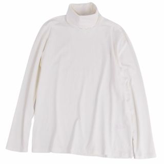 ジルサンダー(Jil Sander)の美品 ジルサンダー JIL SANDER Tシャツ タートルネック ロングスリーブ 長袖 ジャージー トップス メンズ L ホワイト(Tシャツ/カットソー(半袖/袖なし))