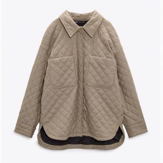 ザラ(ZARA)の◎新品　ZARA キルティング　シャツジャケット　M(ノーカラージャケット)