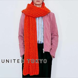 UNITED TOKYO - UNITED TOKYO ジャガードビックチェックマフラー