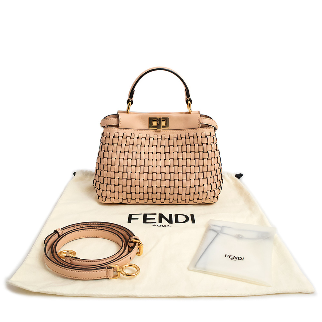 FENDI ライトベージュハンドバッグ