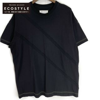 マルタンマルジェラ(Maison Martin Margiela)のメゾンマルジェラ 51GC037721629 ブラック デザインTシャツ M(タイツ/ストッキング)