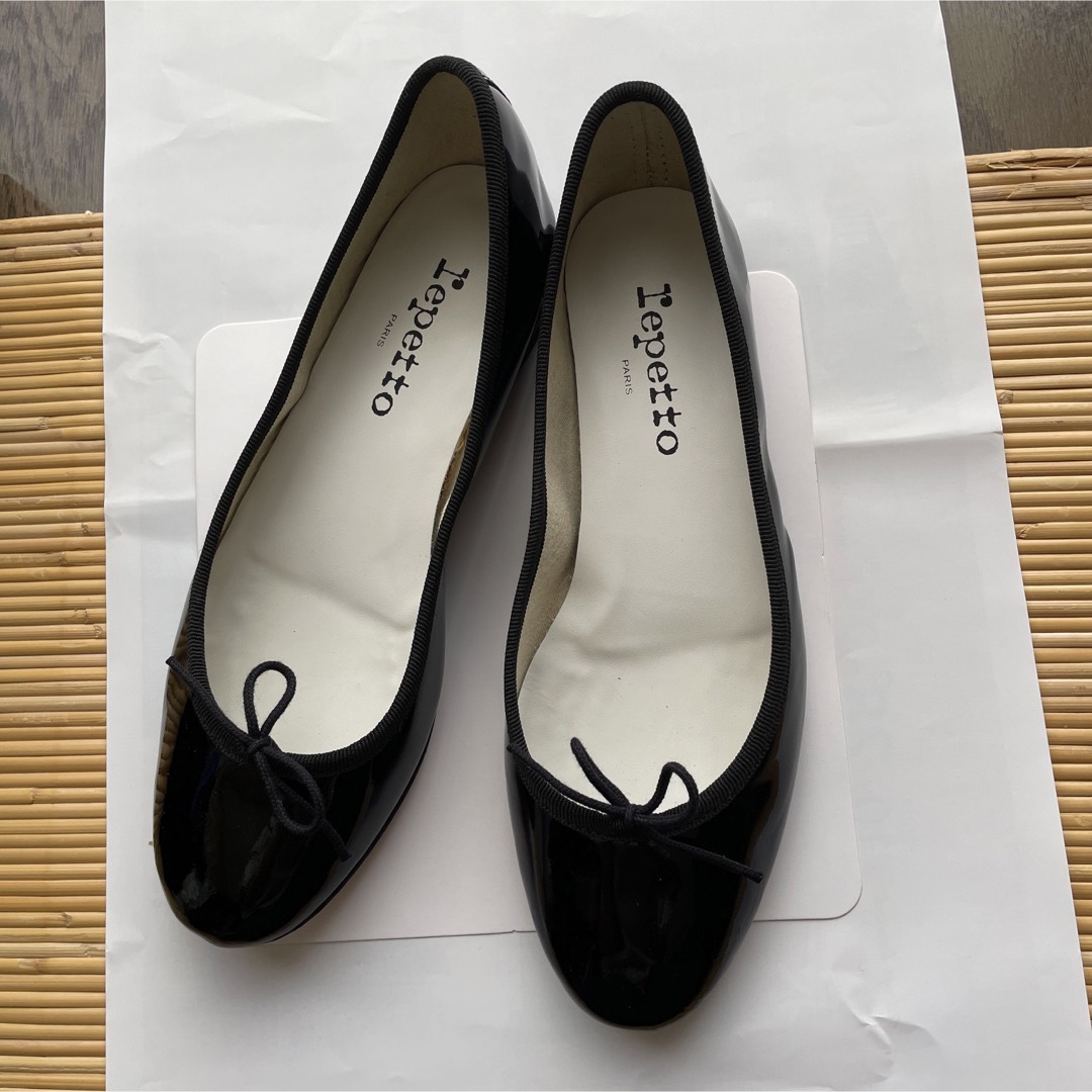 repetto - repetto 黒エナメルバレエシューズ 37.5の通販 by sakura's