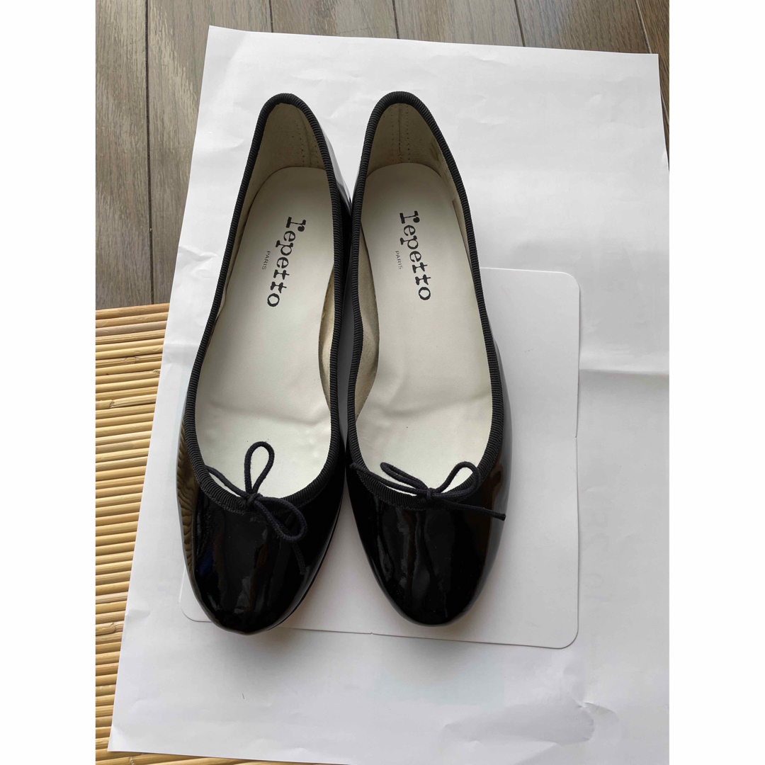 repetto - repetto 黒エナメルバレエシューズ 37.5の通販 by sakura's ...