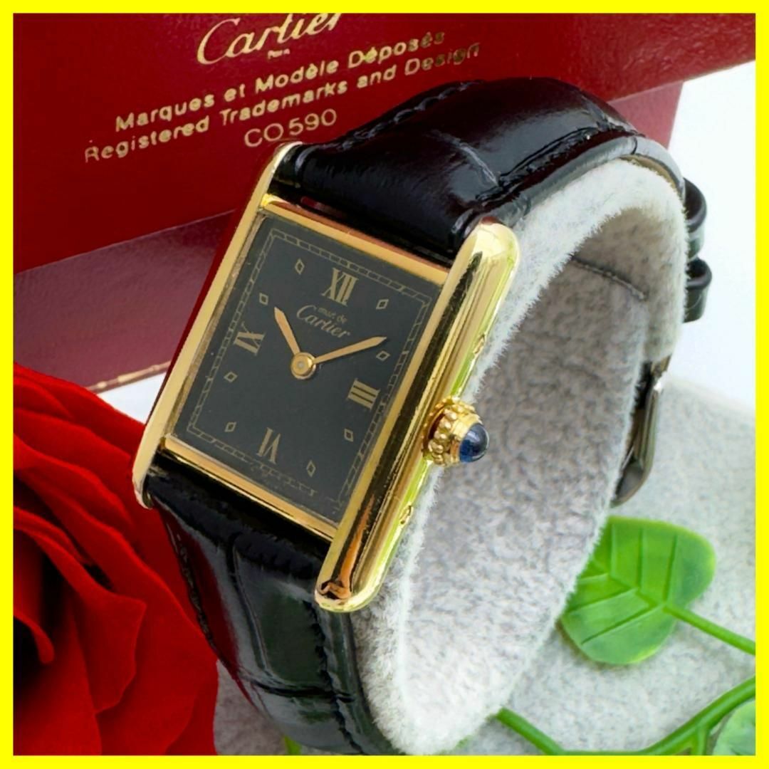 稼働！ Cartier★カルティエ マストタンクSM レディース 腕時計