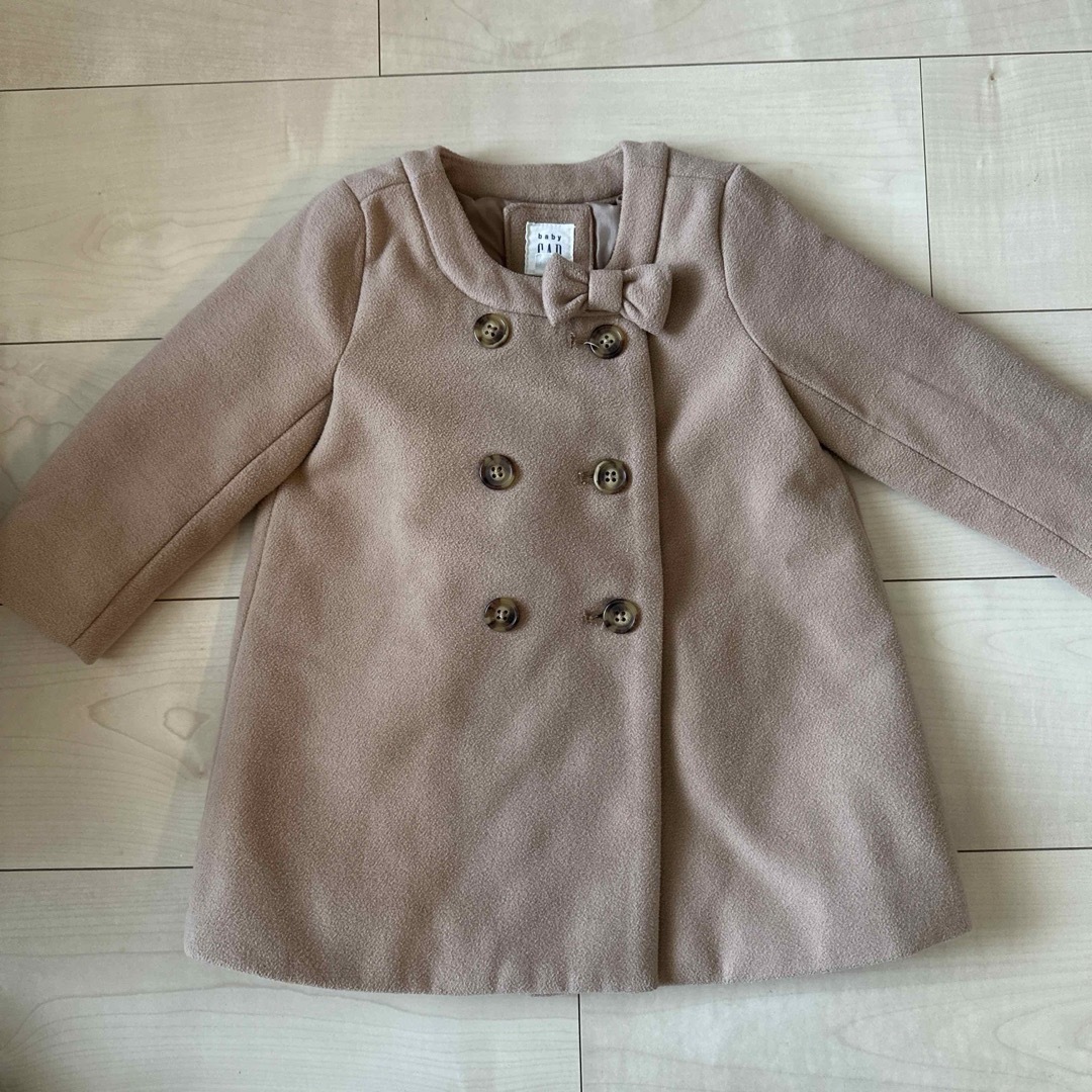 baby GAP コート　ロングコート　リボン付き　80サイズ　アウター　キッズ | フリマアプリ ラクマ