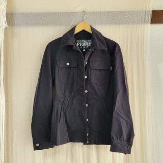 ジャンフランコフェレ(Gianfranco FERRE)のGIANFRANCO FERRE JEANS★黒ジャケット xsサイズ 古着 低(その他)