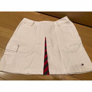 トミーヒルフィガー(TOMMY HILFIGER)のトミーヒルフィガーゴルフ 起毛スカート ホワイトLサイズ(ウエア)