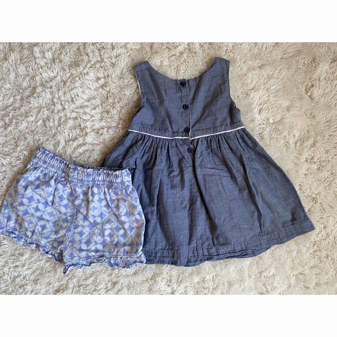 GAP Kids(ギャップキッズ)のベビー服　セット　gap トップス　ワンピース　ショートパンツ　チュニック　夏服 キッズ/ベビー/マタニティのキッズ服女の子用(90cm~)(ワンピース)の商品写真