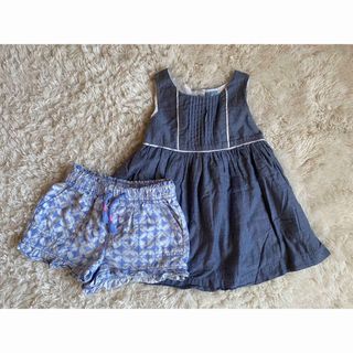 ギャップキッズ(GAP Kids)のベビー服　セット　gap トップス　ワンピース　ショートパンツ　チュニック　夏服(ワンピース)