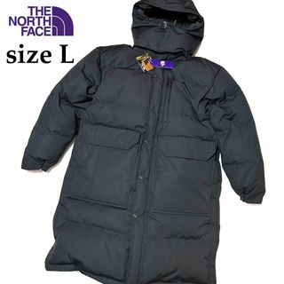 ザノースフェイス(THE NORTH FACE)の新品　Lサイズ　ノースフェイス パープルレーベル　ロングシエラパーカー　ブラック(ダウンジャケット)