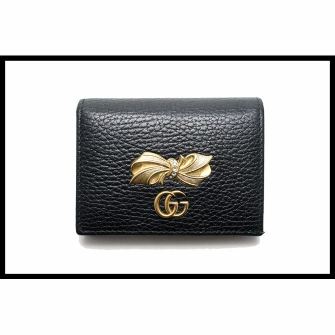 GUCCI GGマーモント リボン 2つ折り財布■10wd194135073 | フリマアプリ ラクマ