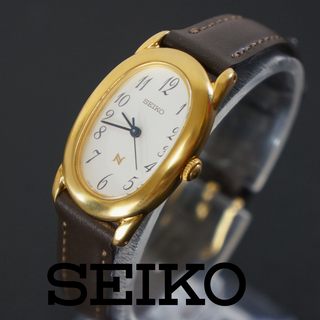 【稼働品】SEIKO　NOIE　レディース腕時計　電池交換済　新品ベルト