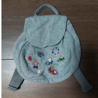 ファミリア(familiar)の⭐familiarファミリア⭐刺繍ミニリュック　グレー(リュックサック)