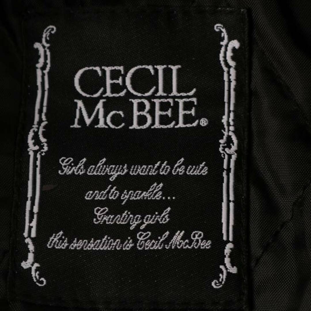 CECIL McBEE(セシルマクビー)のセシルマクビー ジャケット タータンチェック ブルゾン ウール混 中綿 アウター レディース フリーサイズ レッド CECIL McBEE レディースのジャケット/アウター(ブルゾン)の商品写真