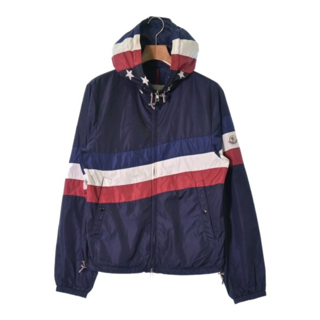 MONCLER ブルゾン（その他） 2(M位) 紺x赤x白等(ボーダー)