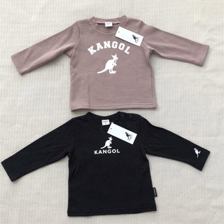カンゴール(KANGOL)の90cm KANGOL カンゴール　子供ロンTと薄手トレーナー　二枚セット　新品(Tシャツ/カットソー)