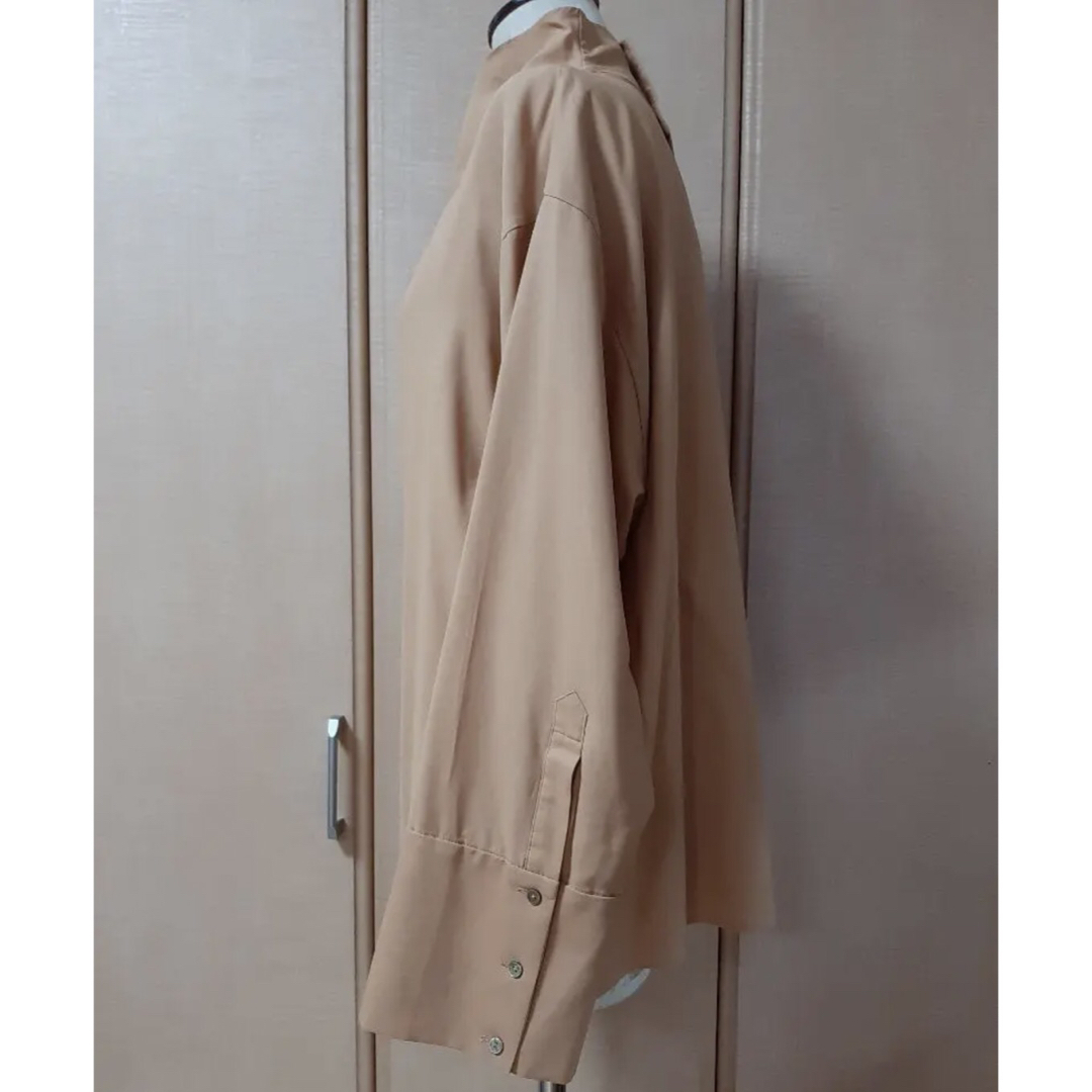 6 (ROKU)(ロク)の6(ROKU) DRAPE NECK SHIRT ドレープネックシャツ レディースのトップス(シャツ/ブラウス(長袖/七分))の商品写真