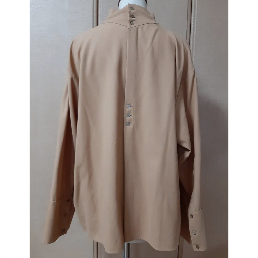 6 (ROKU)(ロク)の6(ROKU) DRAPE NECK SHIRT ドレープネックシャツ レディースのトップス(シャツ/ブラウス(長袖/七分))の商品写真