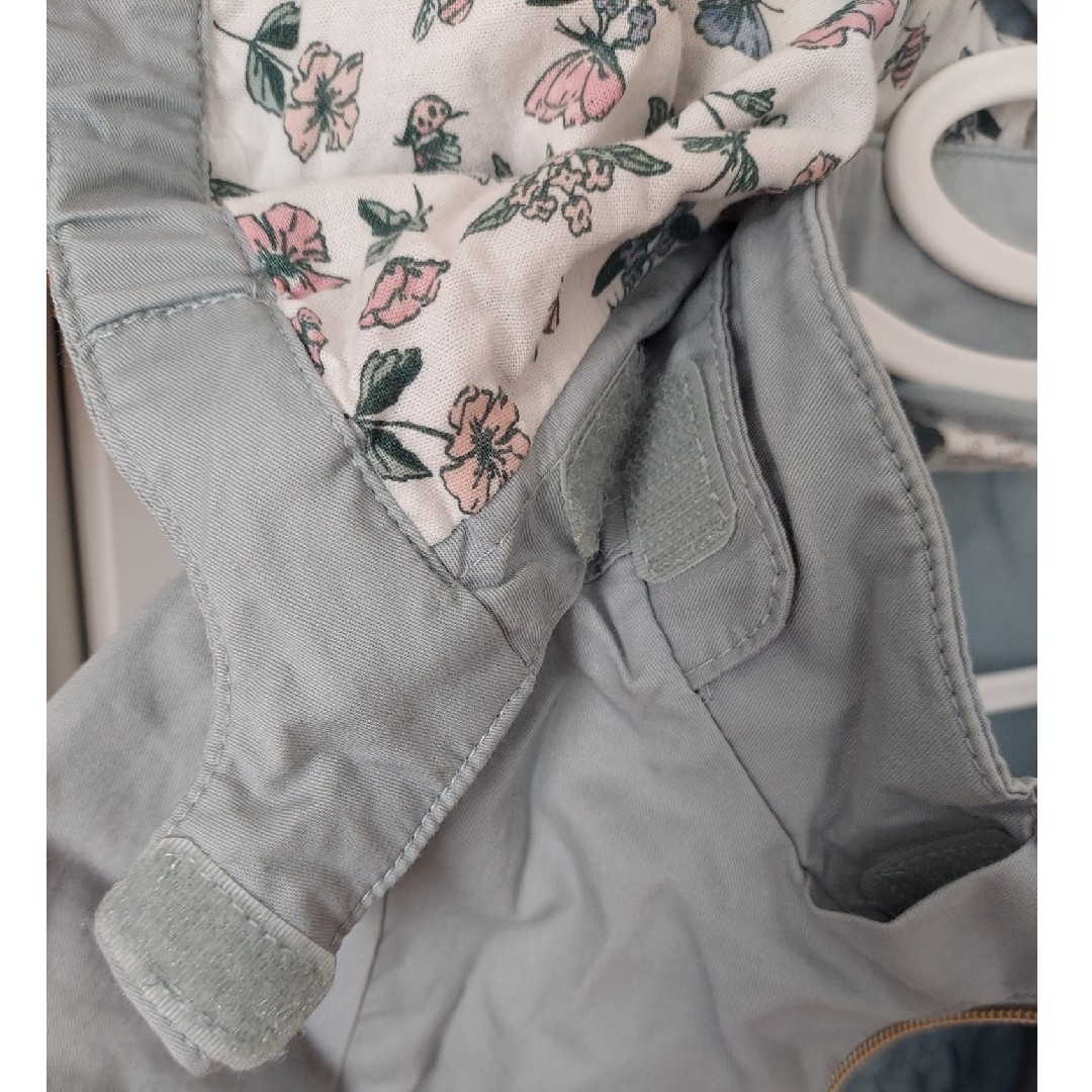 H&M(エイチアンドエム)のH＆M♡女の子 ジャケット くすみブルー 60~70 キッズ/ベビー/マタニティのベビー服(~85cm)(ジャケット/コート)の商品写真